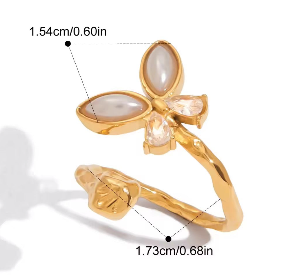 Pearl Flutter Ring