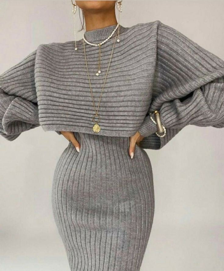 My Knitted Sweater Dress (Two in One Styled)