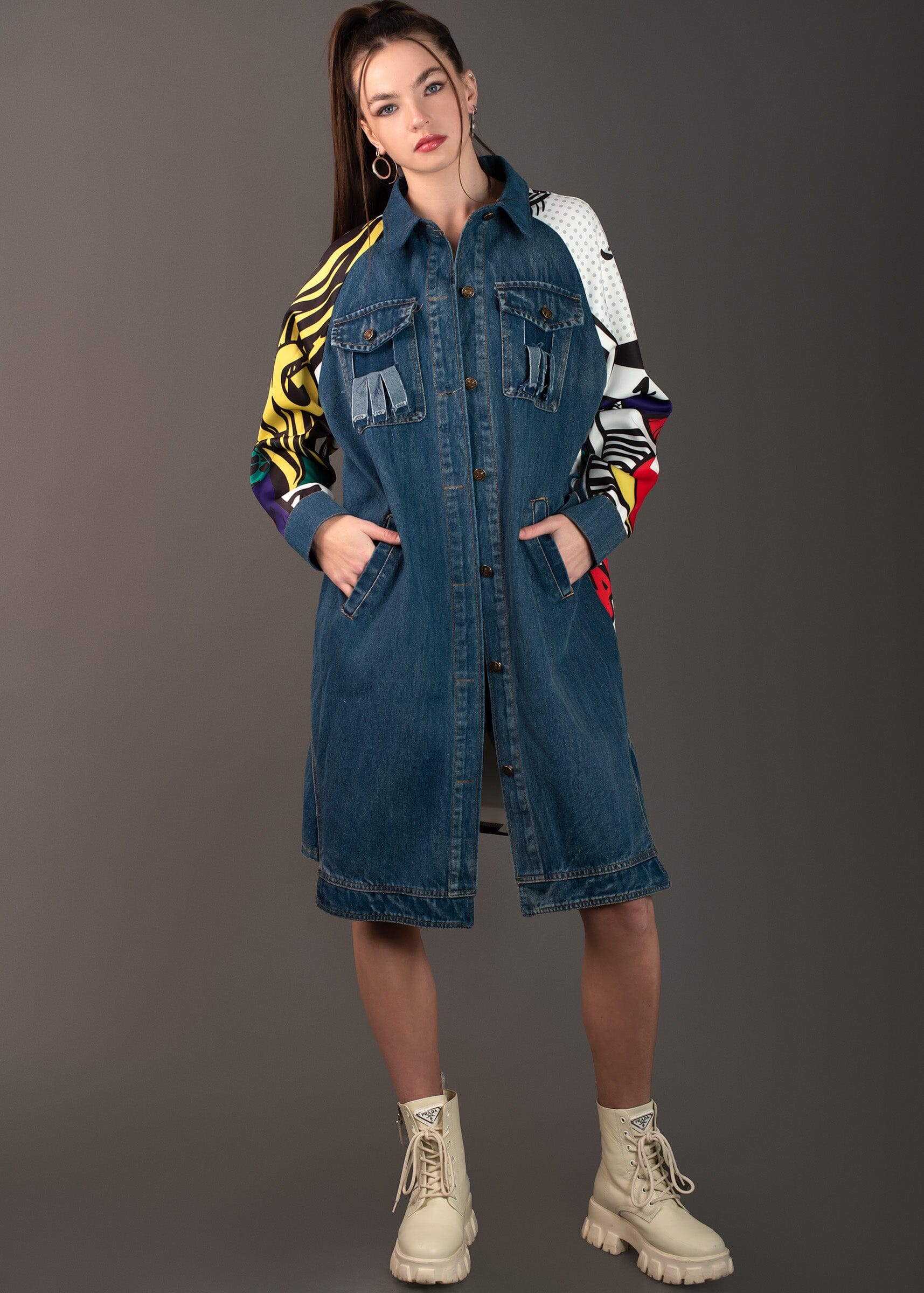 Illustrated Chic (Trench Coat/Dress Denim)