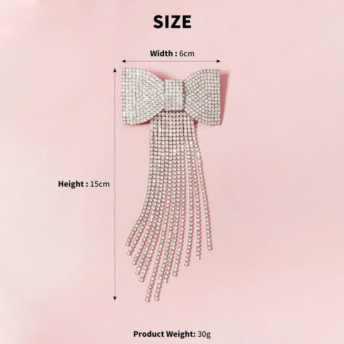 Crystal Coquette (Bow Clip)
