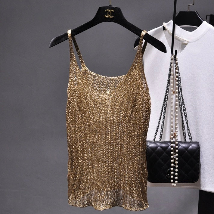 Gold Chainmail Top