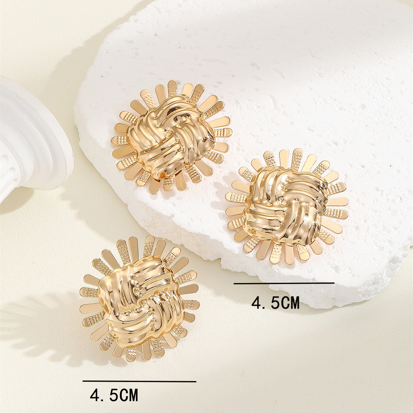 My Gold Sunflower Studs