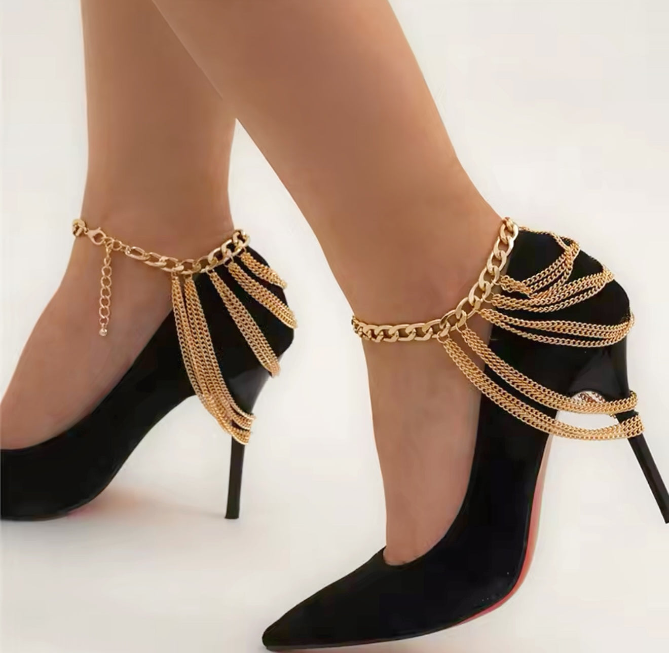 Anklet Boot Chains (Gold)