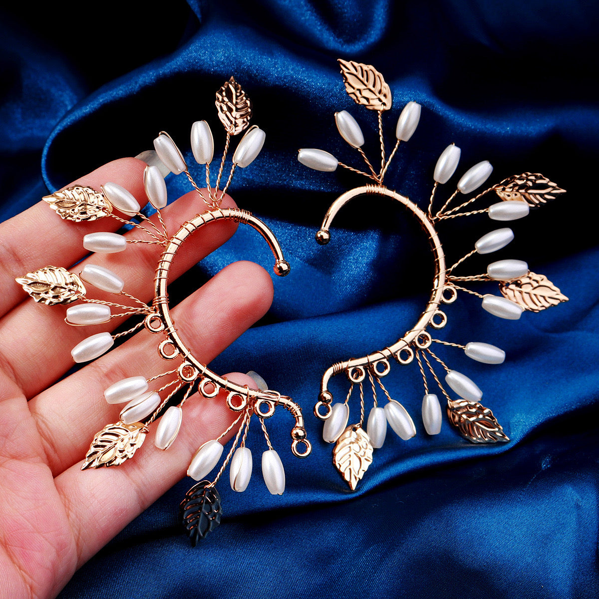 Pearl Ivy Ear Cuffs