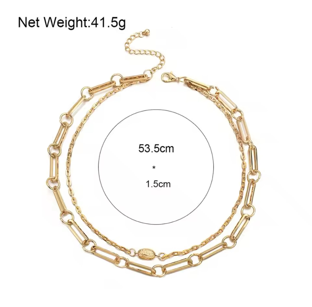 Chunky Two in One Necklace