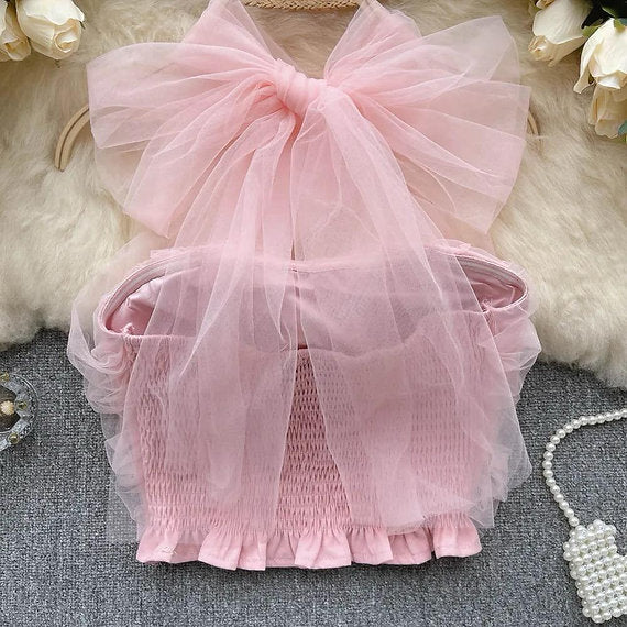 Halter Bustier (Baby Pink, White, Black)