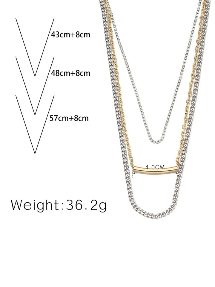 KAMYA PUNJABI - Triple Layered Dual Color Neckpiece