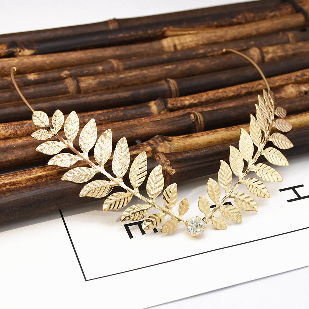 Golden V Laurel Tiara