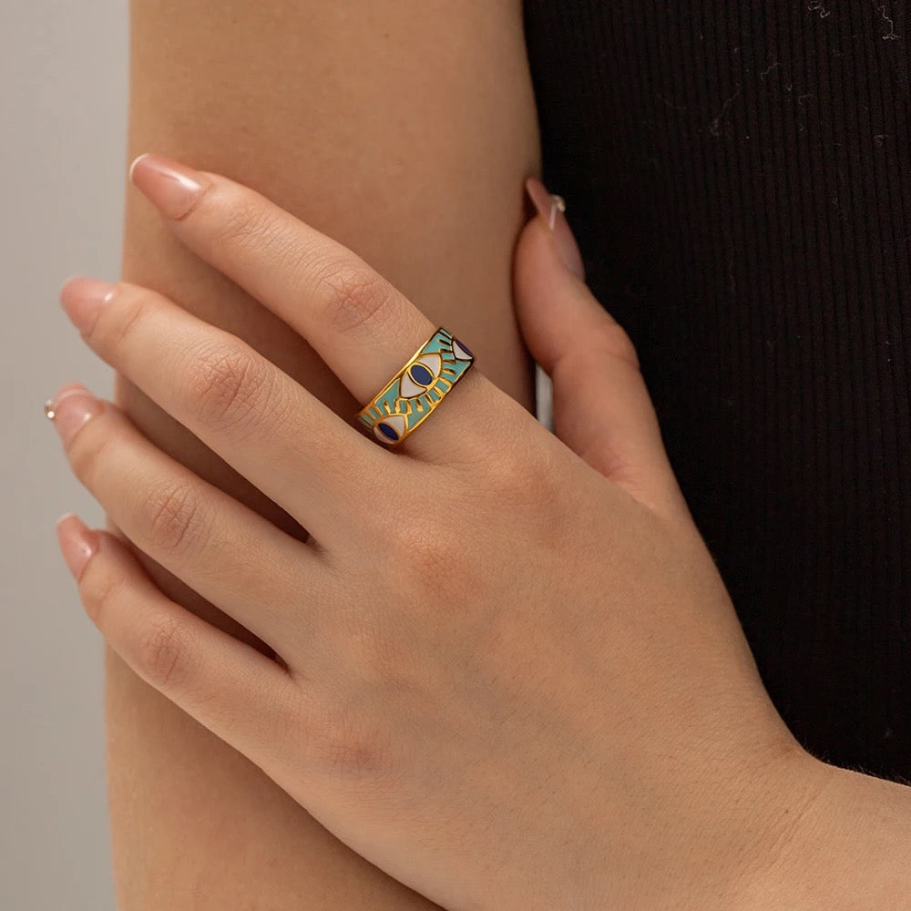 My Blue Evil Eyed Ring
