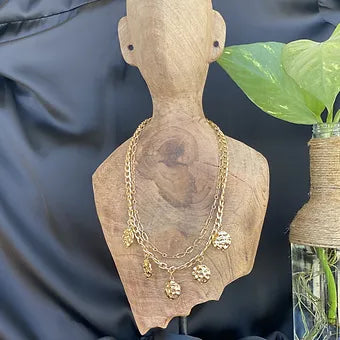 Circular Layered Station Necklace