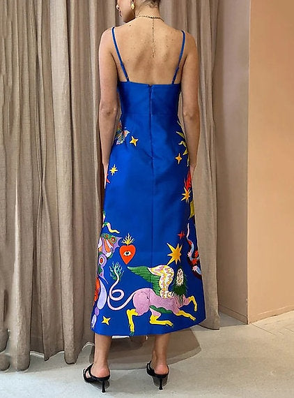 BOHO VIBES DRESS (BLUE)