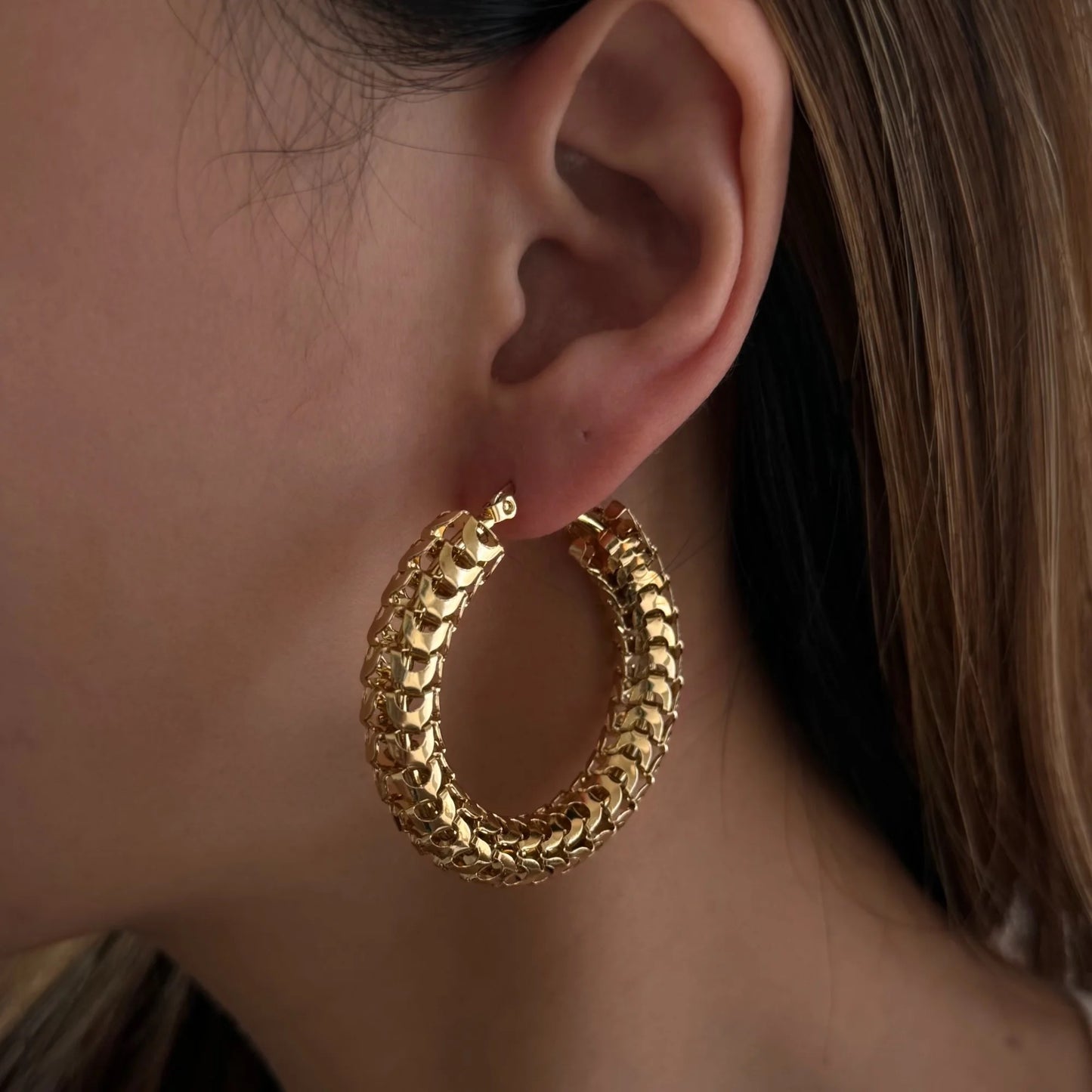 My Vintage Monet Hoops (Gold)