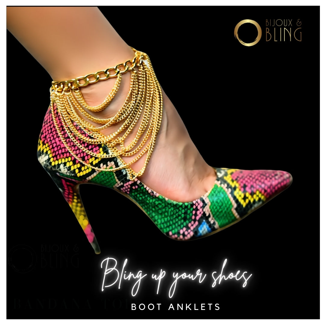 Anklet Boot Chains (Gold)