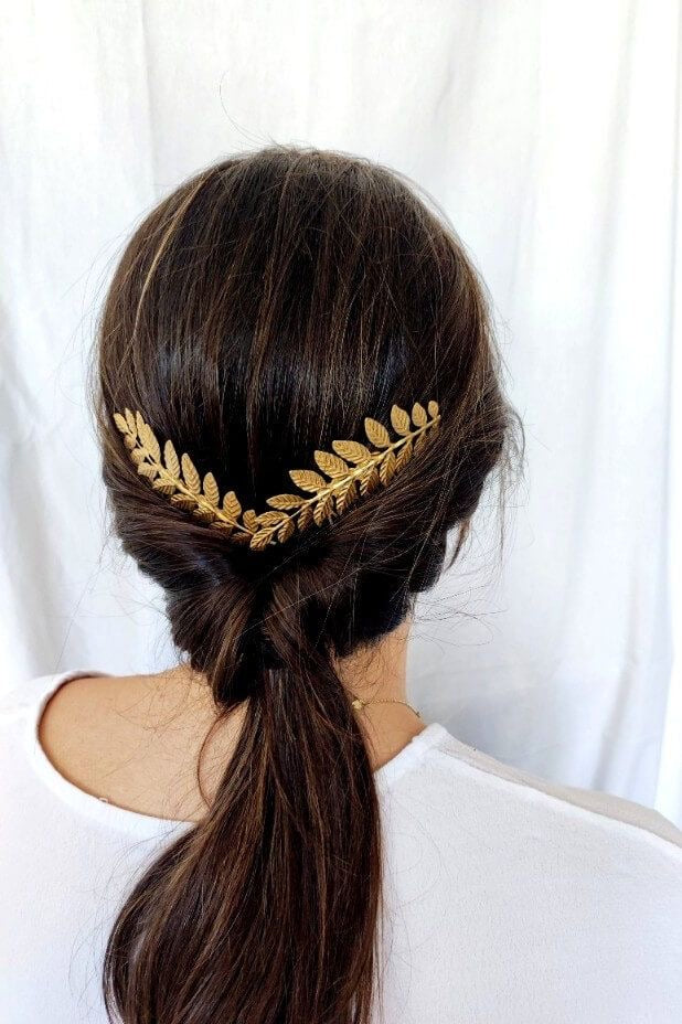 Golden V Laurel Tiara