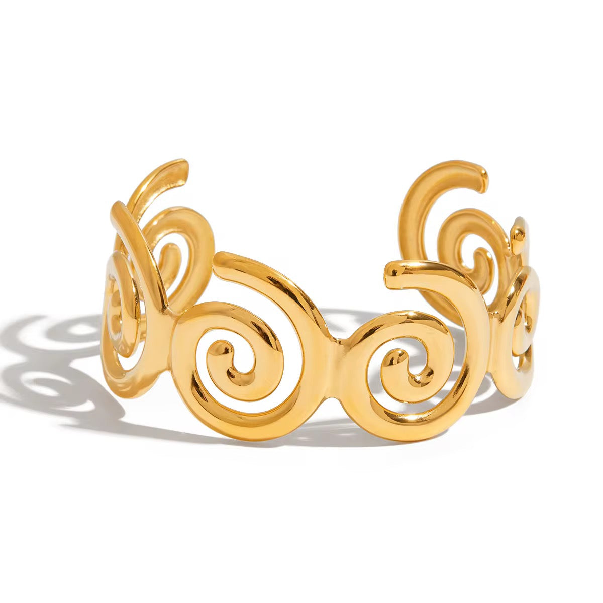 Gold Swirl Cuff