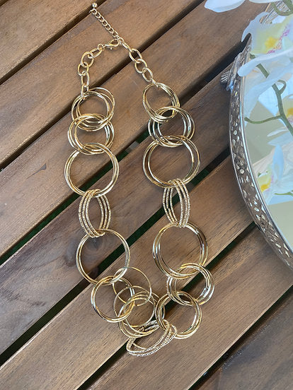 Looped Rings Necklace