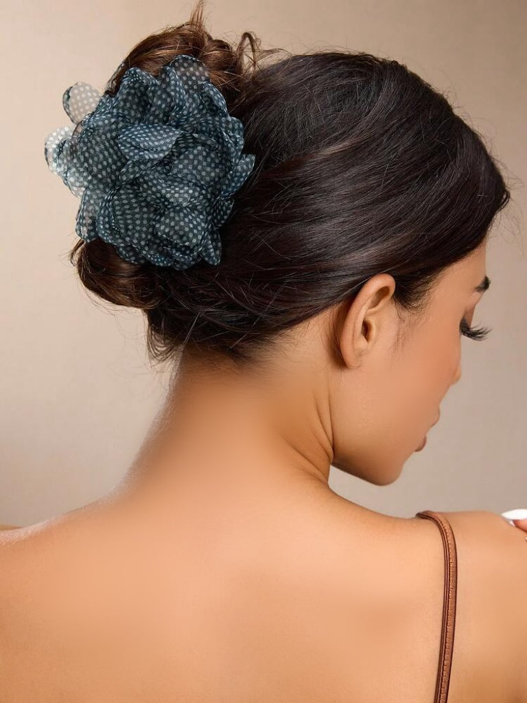 Polka Bloom Hair Claw Clutchers (Set of 2)
