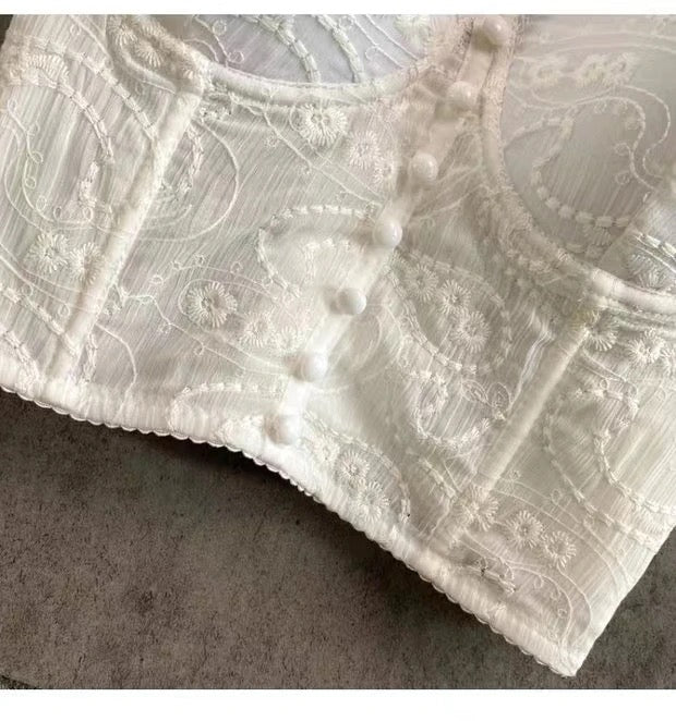 My Vintage Lace Glaze (Embroidered Corset)