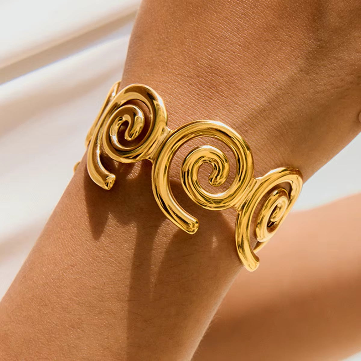 Gold Swirl Cuff