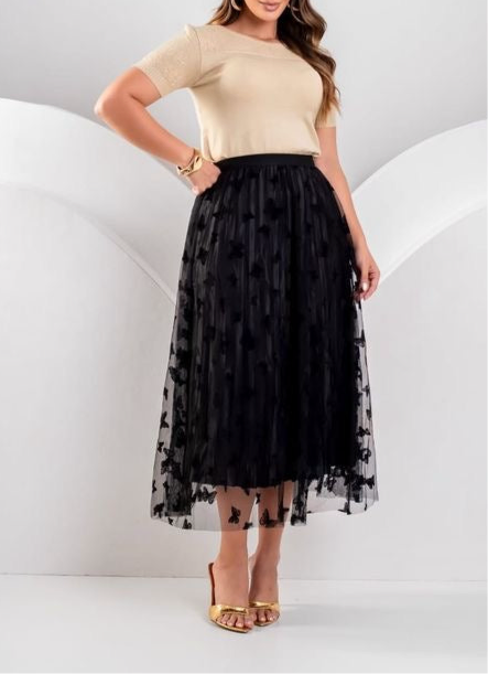 Midnight Flutter Skirt