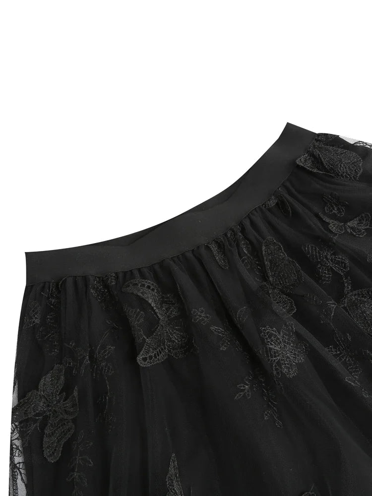 Midnight Flutter Skirt