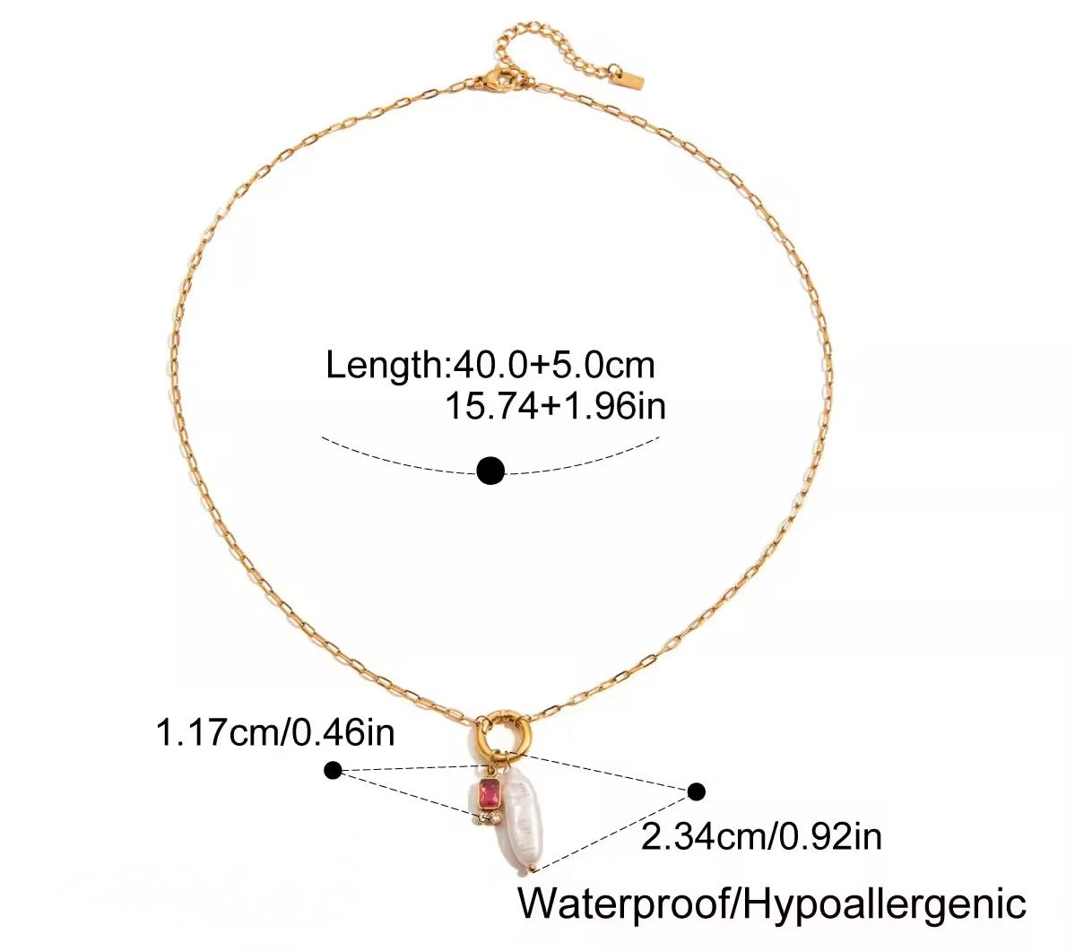 Pearl Pop Charms Necklace