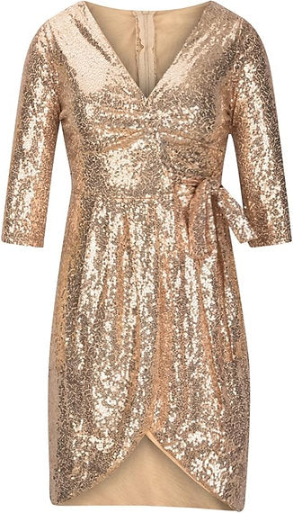 Champange Pink sequence dress
