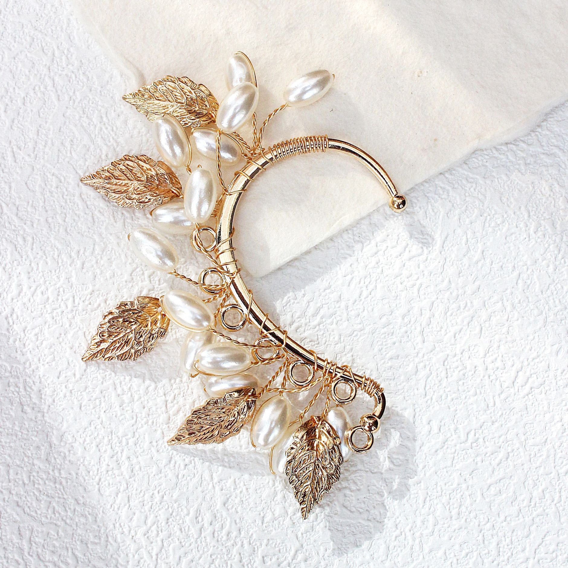 Pearl Ivy Ear Cuffs