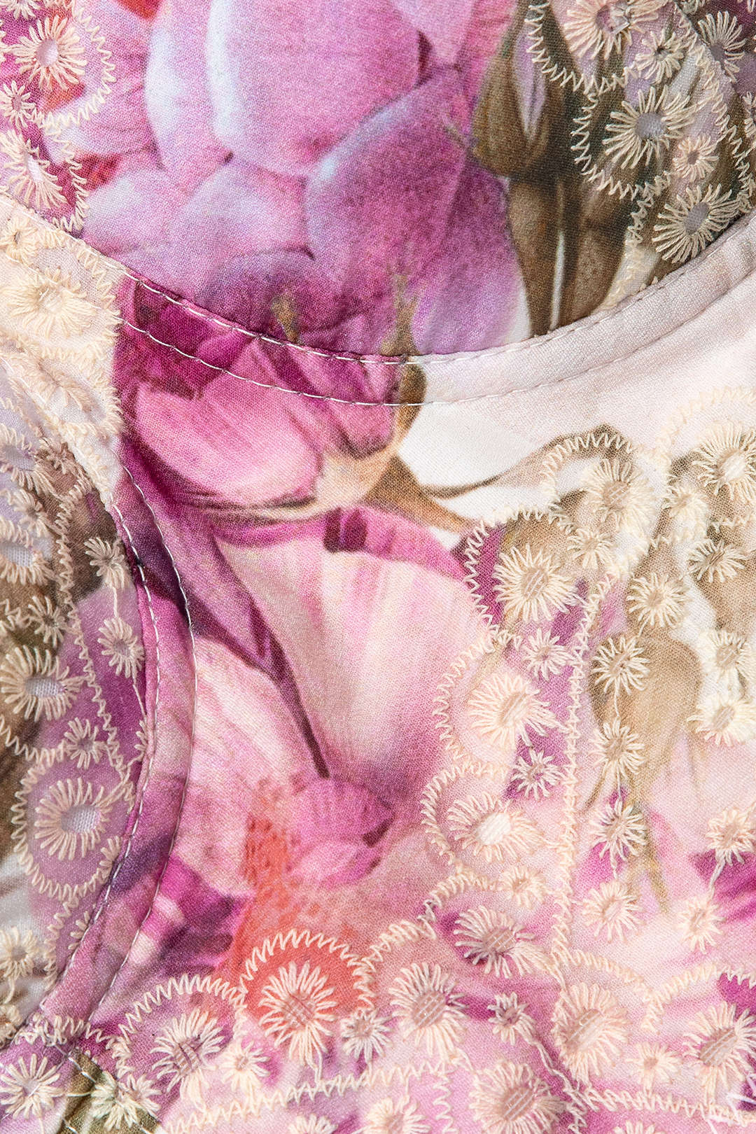 White Floral Bustier (Purple)