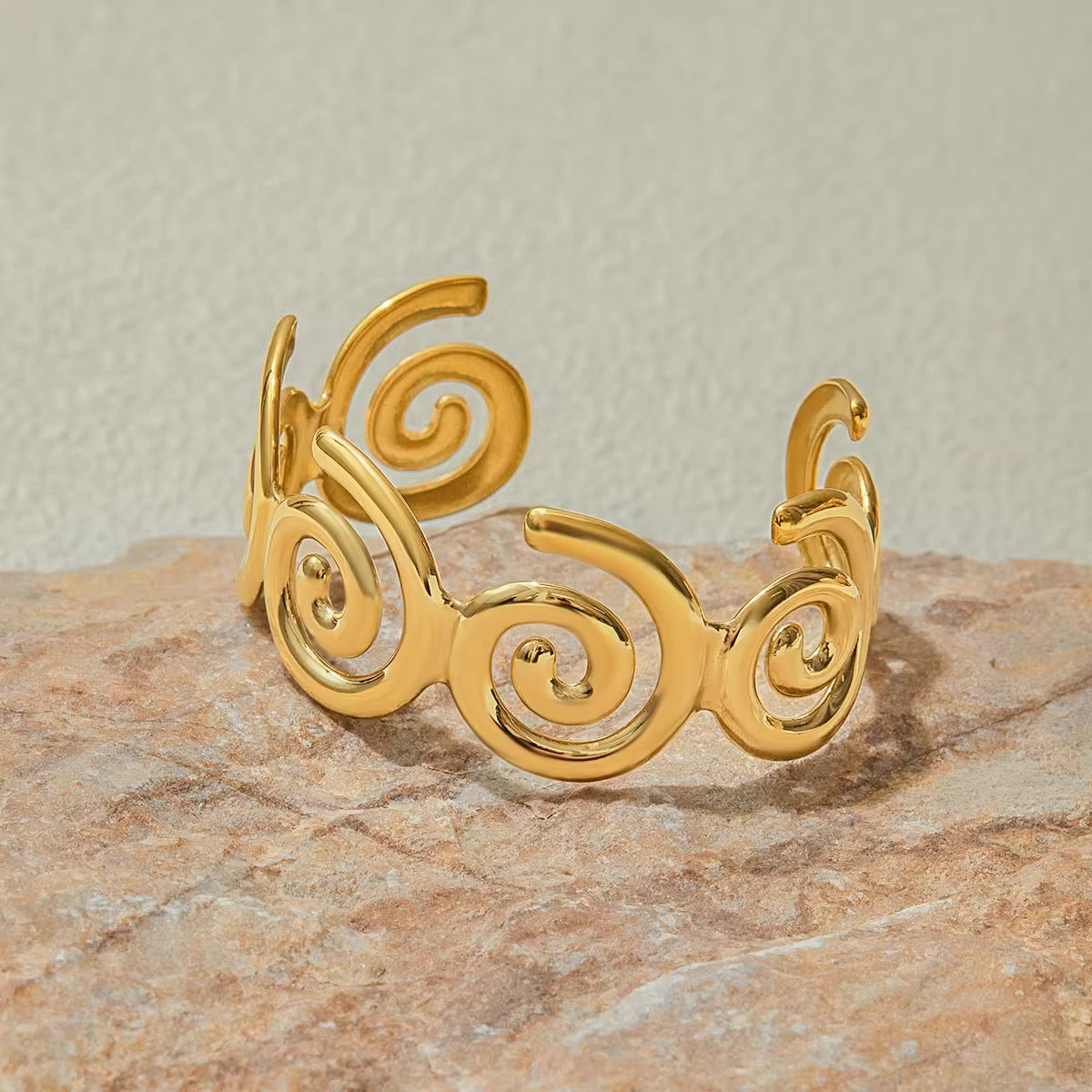 Gold Swirl Cuff