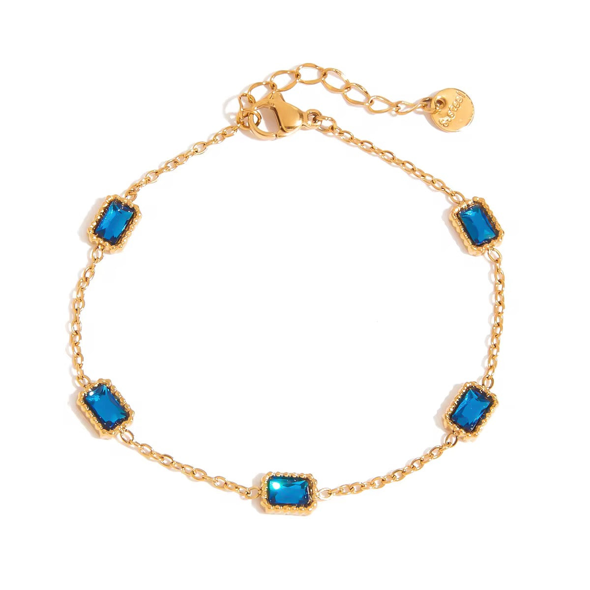 Blue Luxe Link Bracelet