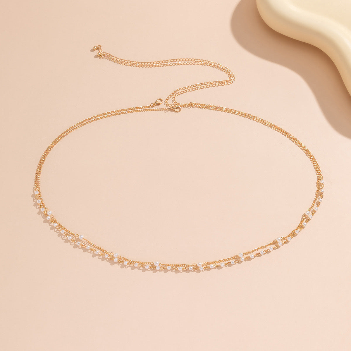 Pearl Whisper Waist Chain (Gold)