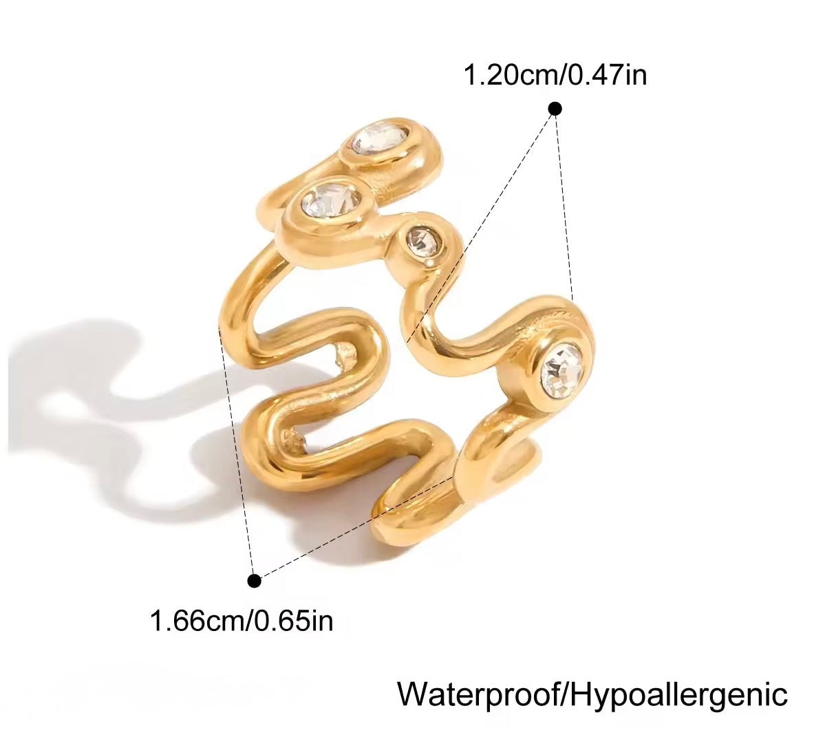 Wavy Bling Ring