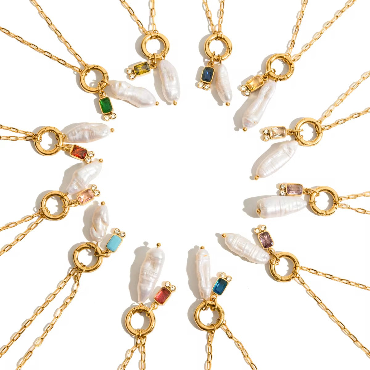 Pearl Pop Charms Necklace