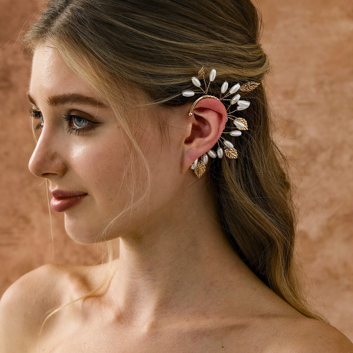 Pearl Ivy Ear Cuffs