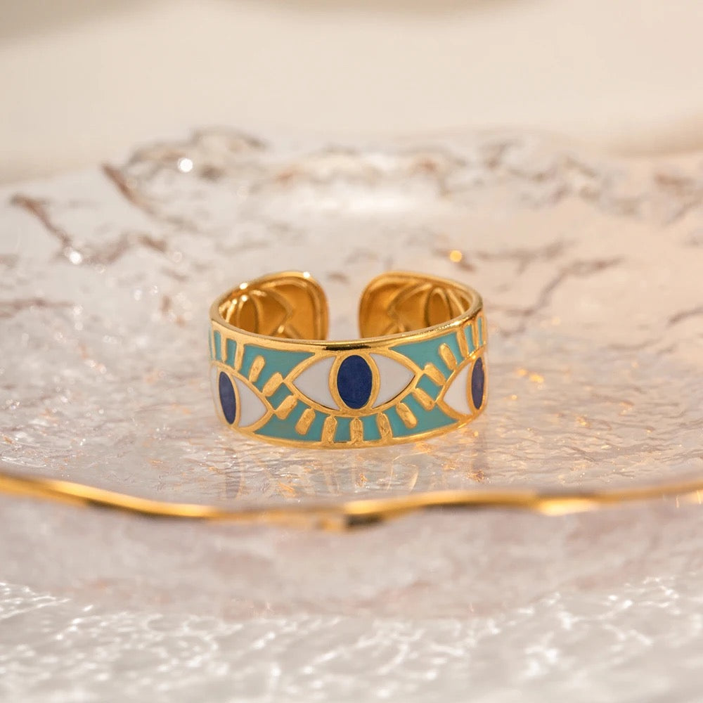 My Blue Evil Eyed Ring
