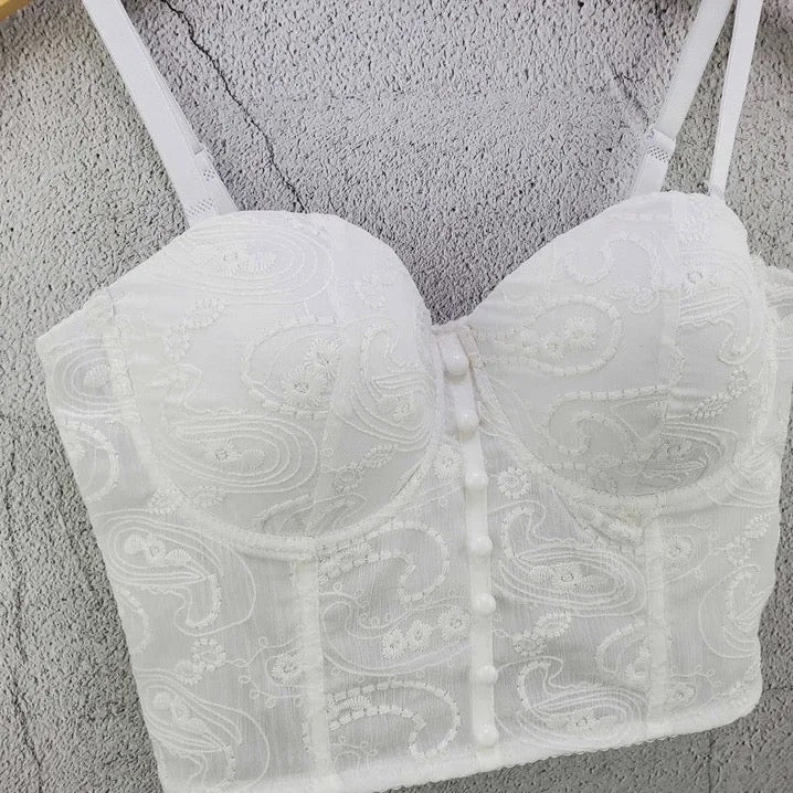 My Vintage Lace Glaze (Embroidered Corset)