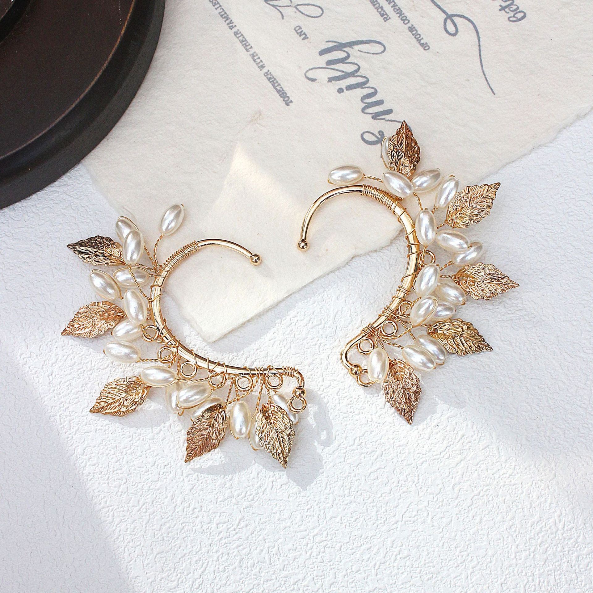 Pearl Ivy Ear Cuffs
