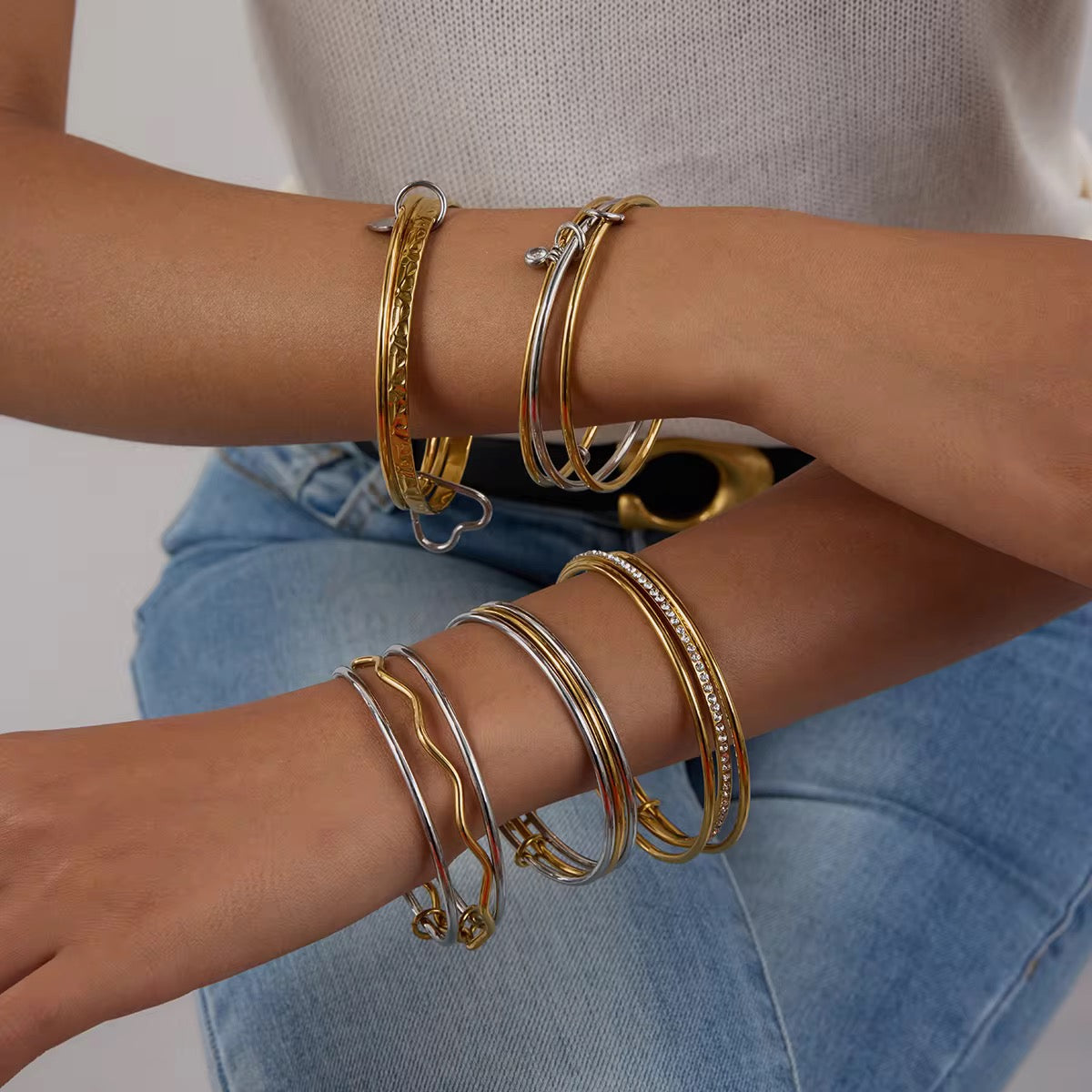 Trio Bling Bangle