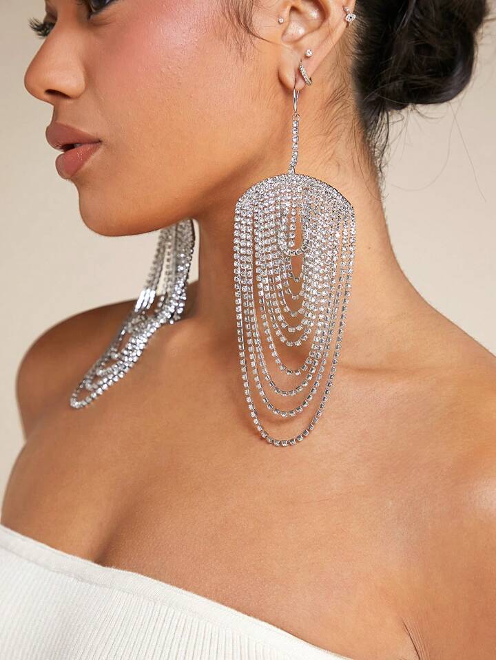 My Rhinestone Fringe (Silver)