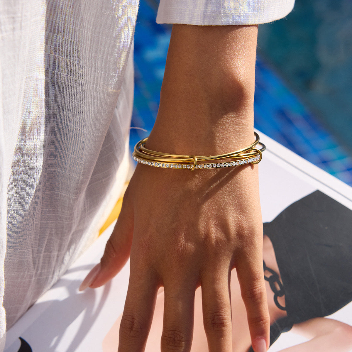 Trio Bling Bangle