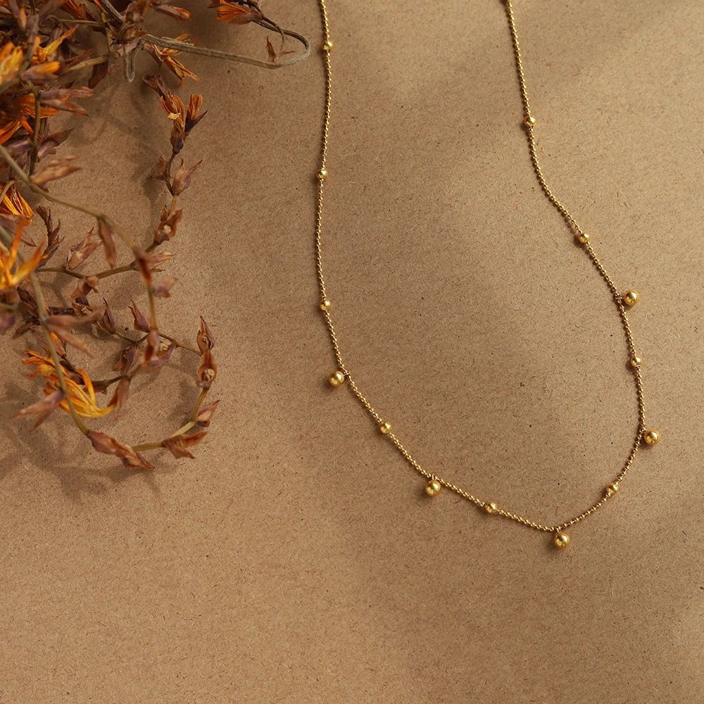 Gold Balls (Neckpiece)