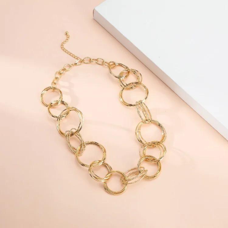 Looped Rings Necklace