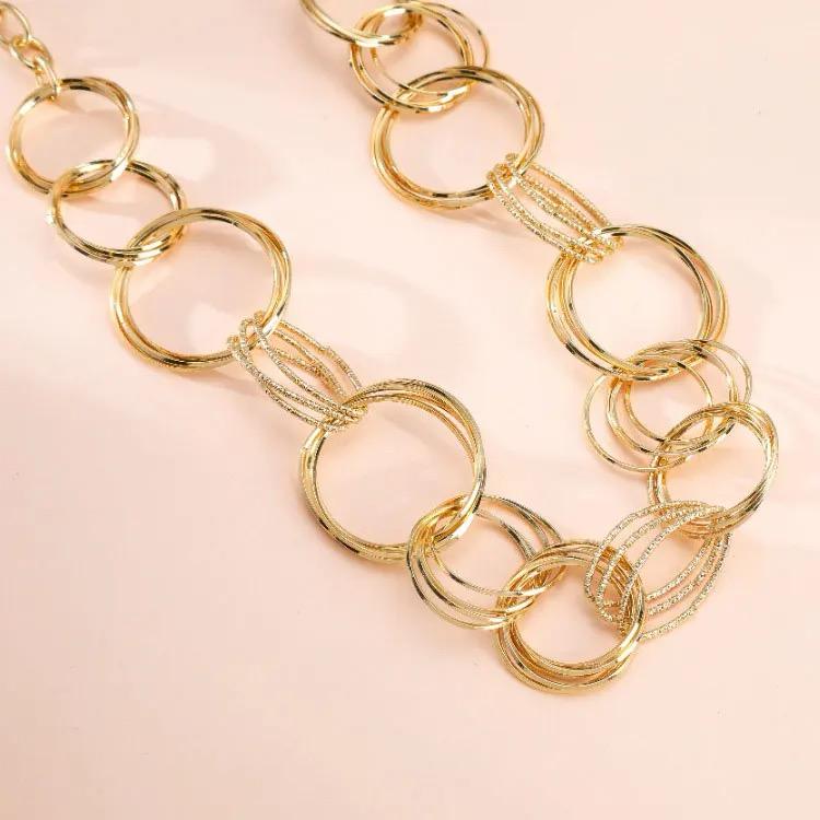 Looped Rings Necklace