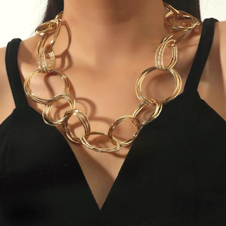 Looped Rings Necklace