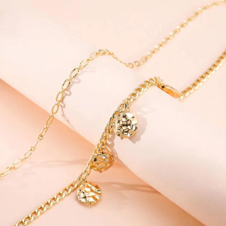 Circular Layered Station Necklace