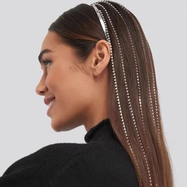 Rhinestone Tasseled Hairwear Band