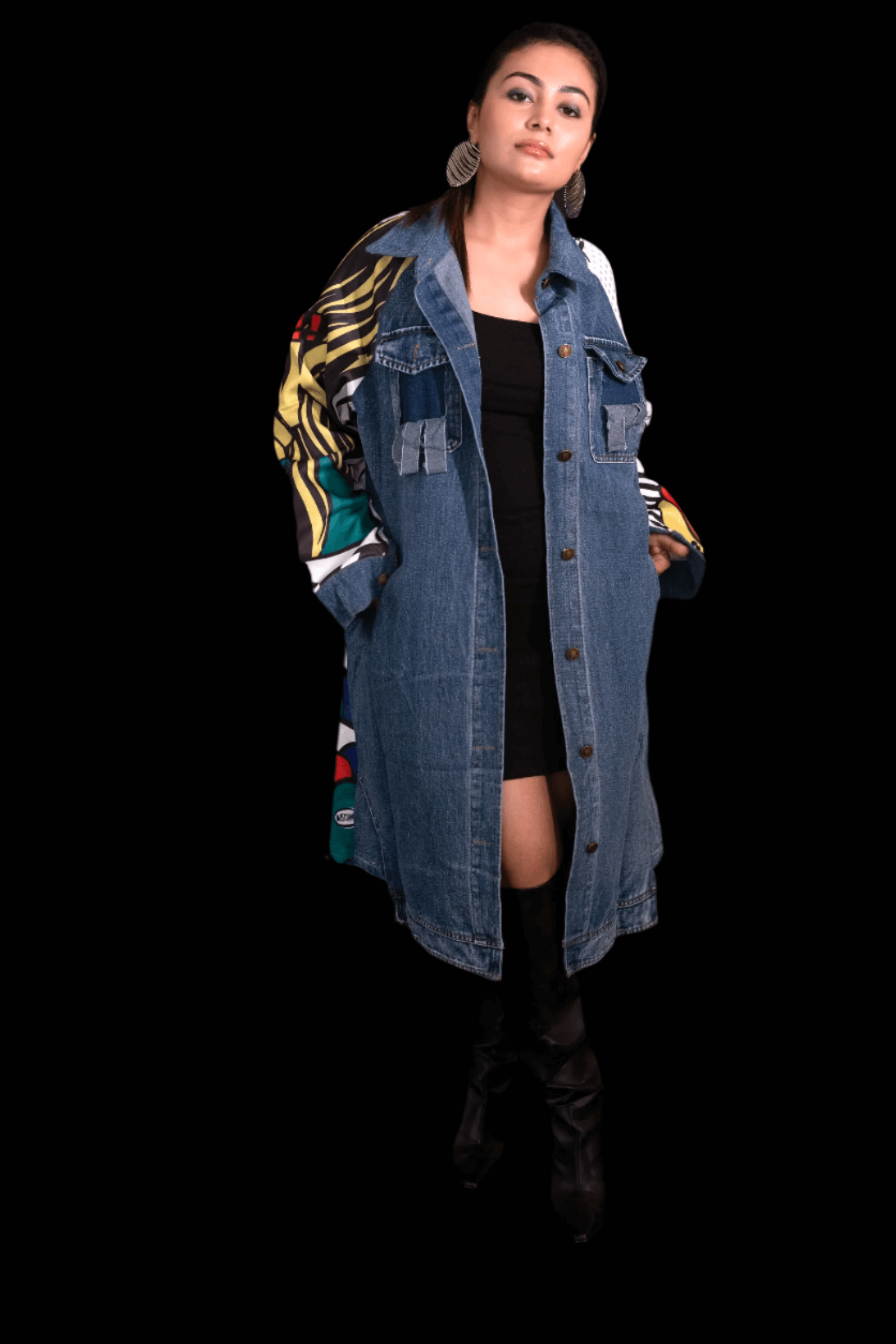 Illustrated Chic (Trench Coat/Dress Denim)