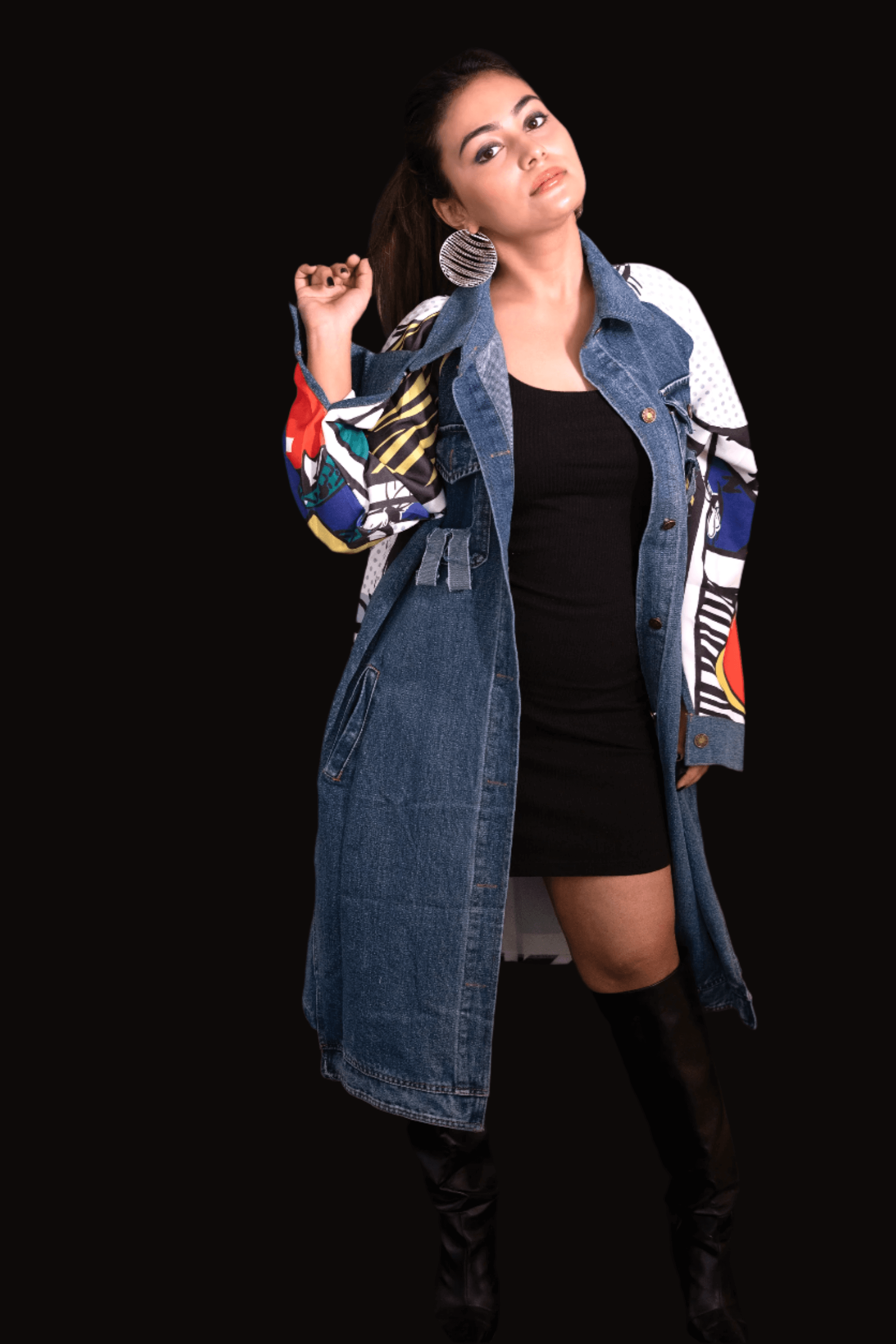 Illustrated Chic (Trench Coat/Dress Denim)