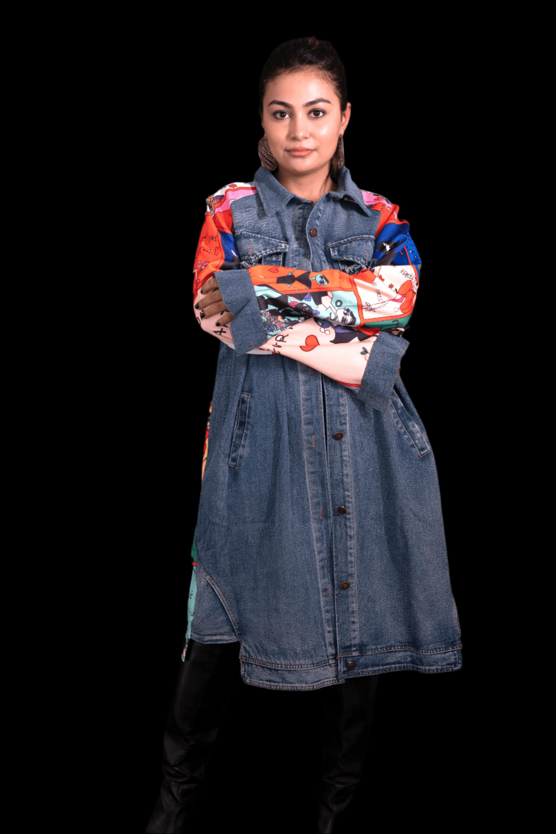 Illustrated Chic (Trench Coat/Dress Denim)